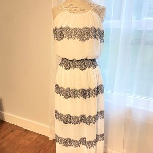 Floor length heigh neck dress